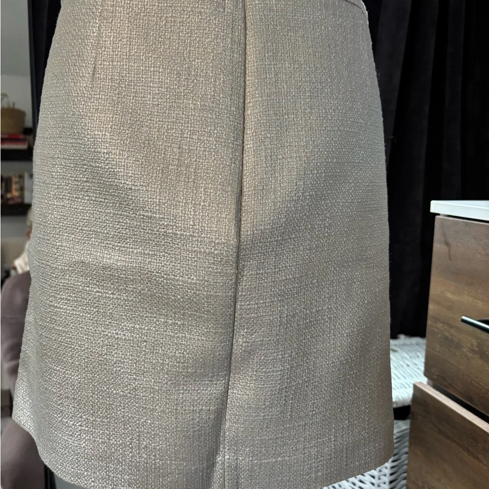 White House Black Market Metallic A-Line Skirt - Picture 5 of 7